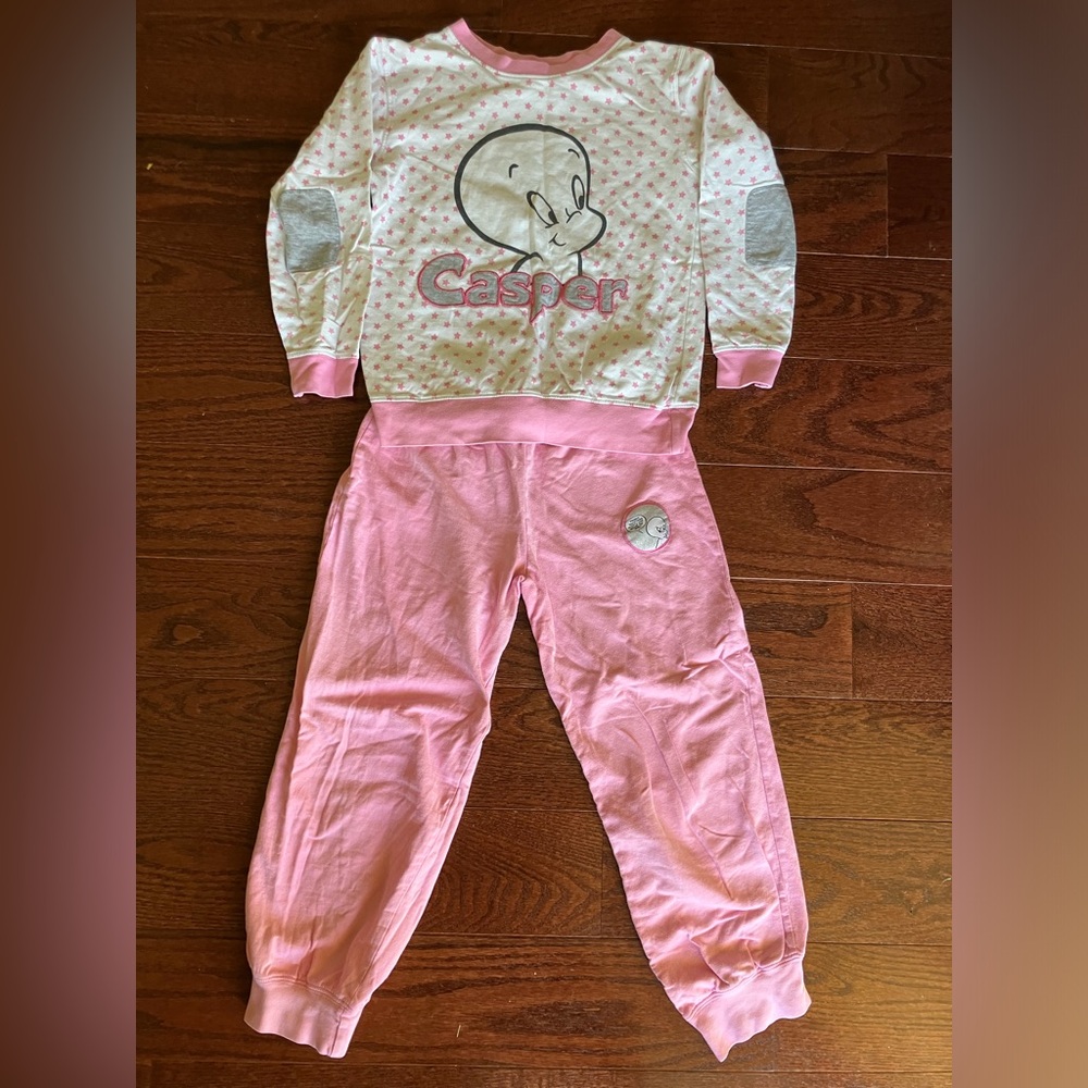 Casper the Friendly Ghost Pajama lounge set girls 10